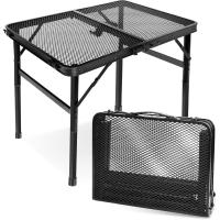 Mesa Plegable, fácil de Guardar, Mesa de Picnic compacta y portátil para Parrilla, Camping al Aire Libre, jardín, Patio, Comedor, Barbacoa, Fiesta, Mercado, 3 pies (Mediana, Plateada) - details 7