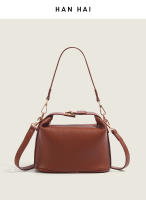 Bolso de Mano de Alta Gama Rojo Marrón Estilo Lonchera para Mujeres Moda Exterior de Comercio - details 0