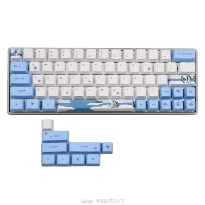 Juego completo de teclado mecánico OEM, 61 + 11, PBT, sublimación, Cherry, O16, 20, envío directo - 1