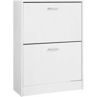 Armario con 3 puertas abatibles, zapatero de madera de 3 pisos, para entrada estrecha, pasillo, sala de estar, 60 x 24 x 120 cm, marrón rústico LBC030X01 - details 33