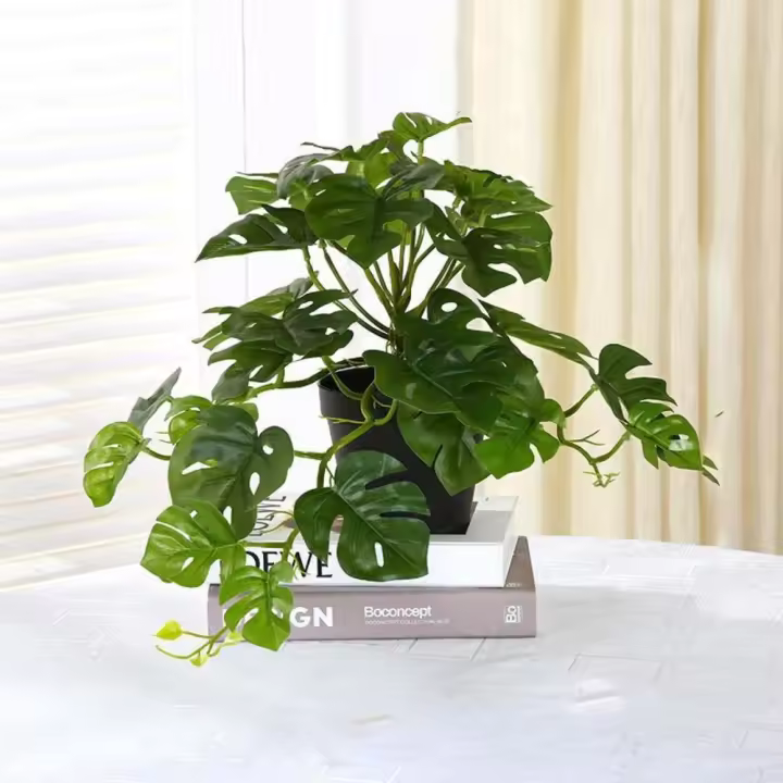 Creativo Tropical Oficina sala de estar escritorio decoración de jardín decoración de fiesta planta verde plantas de simulación hojas de tortuga planta falsa - 1