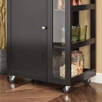 Carrito Auxiliar de Cocina Tres estantes y una Puerta 60x40x90cm Blanco FKW75-WN ES - details 14