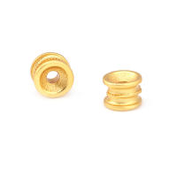 Gran Espaciador de Cilindro de Latón Dorado de 18K Accesorios para Hacer Pulseras - details 9