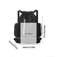 Bolsa deportiva ligera con cordón, impermeable, de gran capacidad, para Fitness, con correas ajustables de separación en seco y húmedo - details 0