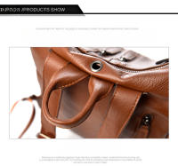 Mochila Retro de cuero suave para mujer, mochila multifuncional de gran capacidad, bolso de viaje de ocio, tendencia popular - details 13