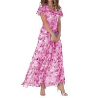 Vestido floral de gasa de las mujeres 2025 nuevo vestido largo primavera y verano impresión falda de gama alta ropa de mujer - details 25