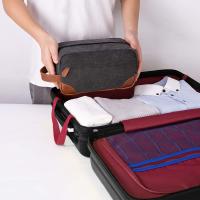 Bolsa de aseo colgante para hombre, bolsa de afeitar de lona resistente al agua con gran capacidad para viaje - details 5