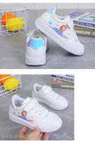 Zapatillas de deporte de cuero para niñas, zapatos de princesa para correr, zapatos deportivos casuales, zapatos de Velcro para niños - details 12