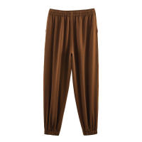 Conjunto de Camiseta y Pantalón Ouwu Estilo Retro Marrón para Primavera y Verano - details 7