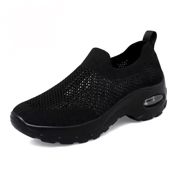 Nuevos Zapatillas Casuales para Mujer 2025 Talla Grande, Almohadilla de Aire Volando, Tejido Deportivo, Moda Mecedera - 1