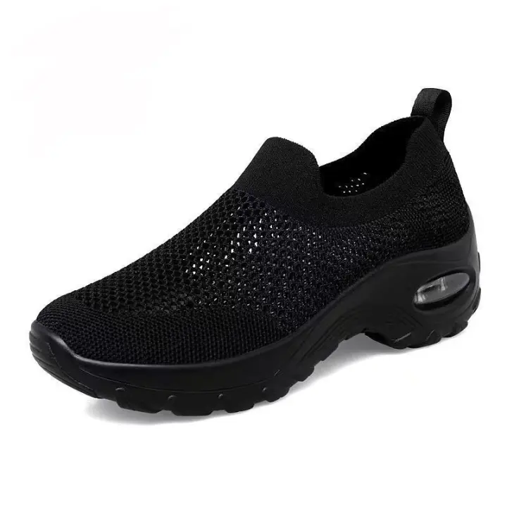 Nuevos Zapatillas Casuales para Mujer 2025 Talla Grande, Almohadilla de Aire Volando, Tejido Deportivo, Moda Mecedera - 1