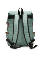 Mochila retro para ordenador portátil con puerto de carga USB, mochila de viaje impermeable para hombres y mujeres - details 2