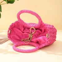 Bolso de hombro hueco de gran capacidad de verano de playa de vid de media luna hecho a mano para mujer - details 16