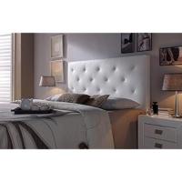 Cabezal tapizado Rombo 160X60 Blanco, Acolchado con Espuma, 8 cm de Grosor, Incluye herrajes para Colgar - details 2