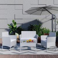 Juego de Muebles de Jardín al Aire Libre Conjunto de Mesa y Sillas de 4 Piezas - details 6