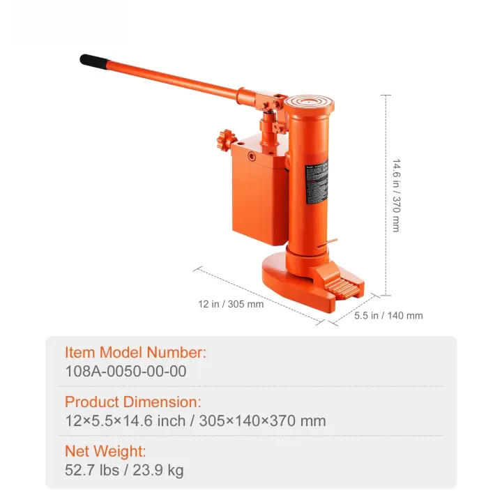 SucceBuy Gato hidráulico, Gato hidráulico de aire para maquinaria, industrial - 1
