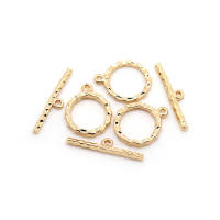 Pulsera de Tirantes Geométricos de Latón Dorado 18K Clasps para Hacer Joyería DIY - details 134