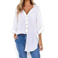 Camisas irregulares y con cordones Blusas elegantes OL para mujer - details 8