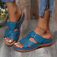 Sandalias de Cuña Premium Ortopédicas para Mujeres Zapatos de Plataforma Casuales de Cuero Antideslizante de Estilo Vintage Tallas 35-43 - details 4