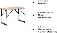 Mesa Plegable de Aluminio y Acero Ideal para Acampar, Cenar al Aire Libre, Jardín, Balcón, Fiesta de Familia, Barbacoa Muebles y Organización - details 8