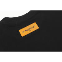 Las mejores camisas casuales básicas de moda de verano, camisetas holgadas de algodón puro para hombres y nuevas camisas de manga corta para parejas con estampados de logotipos en la parte delantera. - details 4