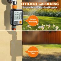Temporizador de riego automático para jardín, manguera con retardo de lluvia, bloqueo infantil, impermeable IP65, pantalla LCD grande Ga - details 5