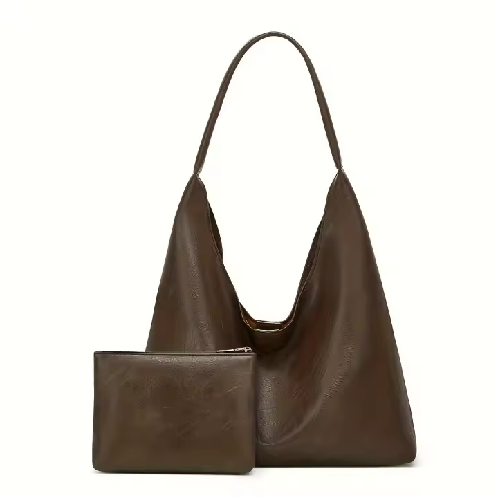 Bolso de mano para mujer, bolsa de hombro, retro, simple, grande, 100 - 1