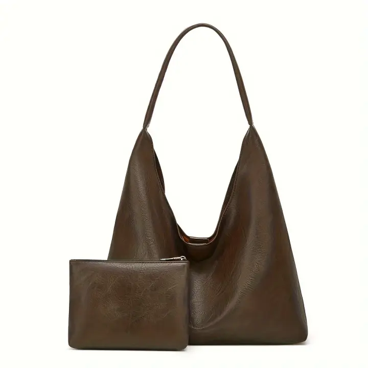 Bolso de mano para mujer, bolsa de hombro, retro, simple, grande, 100 - 1