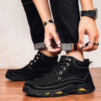 Zapatos de hombre al aire libre de terciopelo de piel de vaca de primera capa de cuero mate de alta calidad - details 28