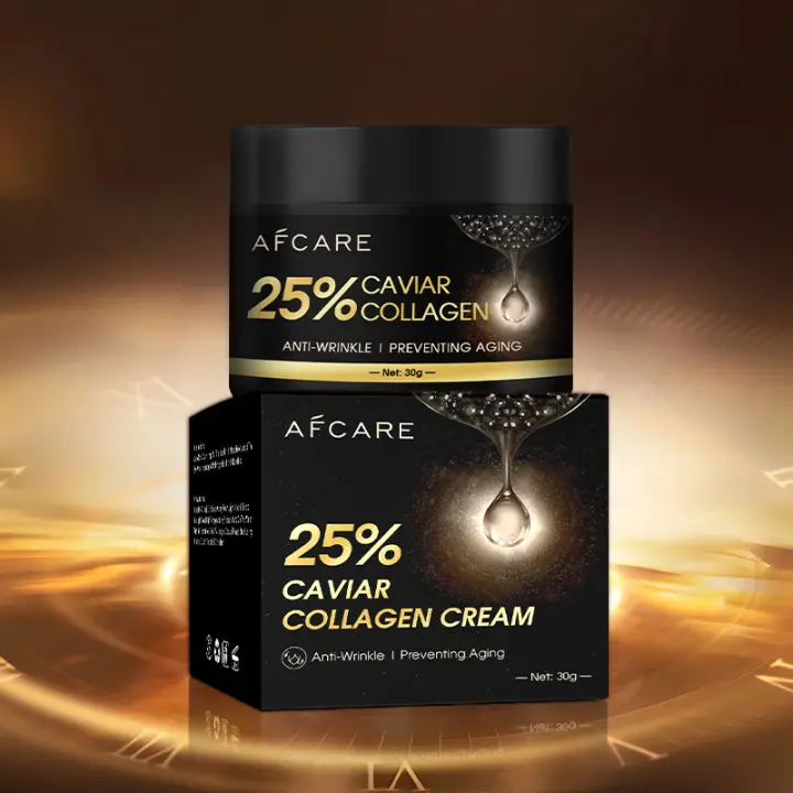 Crema para eliminar arrugas instantáneas para mujer, Caviar, colágeno, antienvejecimiento, se desvanecen, líneas finas, Reduce las arrugas, crema reafirmante, cuidado de la piel facial - 1