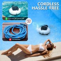 Robot limpiador de piscinas inalámbrico, aspirador automático, cepillos eléctricos para exteriores, recarga de 5200mAh - details 2