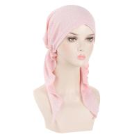 Nuevo sombrero preatado brillante para mujer, Hijab musulmán, turbante, pañuelo para la cabeza de cola larga, gorros, gorro para quimio para la caída del cabello, pañuelos para envolver la cabeza - details 2