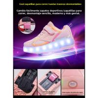 Nuevos Zapatos de Patinaje de Ruedas para Niños Zapatos Deportivos para Adultos con Luz - details 8