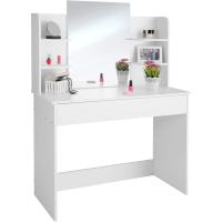 tocador de Maquillaje, Estilo Vintage, Espejo Giratorio, Taburete Acolchado, 4 cajones, Elegante, Muebles Dormitorio, tocador con Espejo, Espejo Maquillaje, tocadores de Maquillaje - details 19