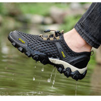 Zapatos casuales de verano para hombre, transpirables, de malla hueca, con suela suave, para senderismo y deportes al aire libre - details 10
