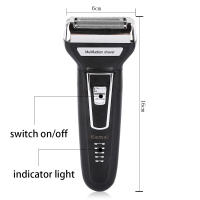 Kemei-Afeitadora eléctrica multifunción 3 en 1 para hombre, maquinilla de afeitar recíproca, recargable, recortadora de pelo de oreja y nariz, máquina de corte de pelo - details 1