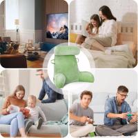 Cojín de lectura XL Almohada cervical extraíble para cama y sofá Almohada lumbar ideal para adultos con espuma viscoelástica Gris - details 41