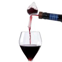 Aireador de vino, tapador de botellas portátil y decantador rápido, aireador de vino circular transparente/en forma de melocotón - details 0