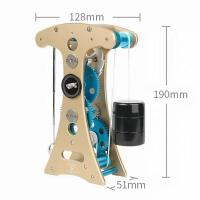 Reloj de péndulo de gravedad Galileo de 91 piezas - Kit de montaje de bricolaje de metal 3D |   Juguete educativo de vapor de aleación y acero inoxidable - details 7