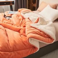 Manta cálida de doble cara para invierno, manta gruesa de franela de imitación de forro polar, colcha cómoda, Sábana - details 9