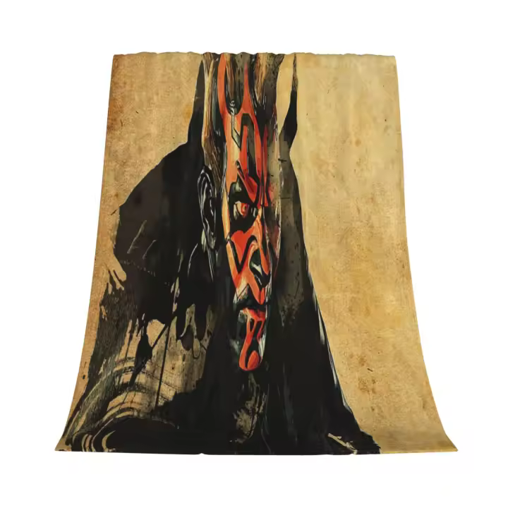 Manta de franela de arte Darth Maul para decoración de dormitorio y ropa de cama - 1
