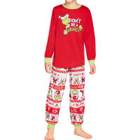¡Grinch Merry Grinchmas! Conjunto de pijama de Navidad para adultos y niños, trajes familiares a juego - details 3