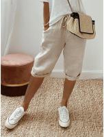 Pantalones Casuales de Verano de Algodón Lino Pantalones Cortos de Moda Callejera para Mujeres - details 10