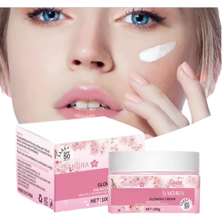 Crema de Protección Solar SPF50+ Nutritiva Hidratante Blanqueadora Control de Aceite - 1