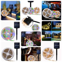 Tiras de Luz LED 2835 RGB Eflexibles y Impermeables 3.7V con Energía Solar para Decoración de Jardín en Casa - details 4