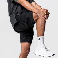 Pantalones Cortos de Nylon con Bolsillo Ideal para Entrenamiento Muscular y Correr 2 en 1 Deportiva - details 12