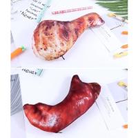 Estuche para lápices de carne de patas de cerdo, baquetas de carpa, bolsa para bolígrafos con forma de pez realista con cremallera, bolsa de papelería de comida de simulación - details 8