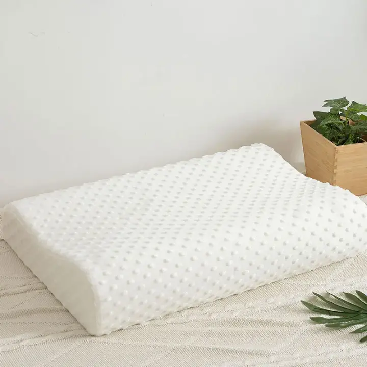 Almohada ortopédica de espuma viscoelástica para cama, almohada de protección del cuello con forma de onda de 50x30CM, almohadas para dormir de rebote lento, relaja el Cervical - 1