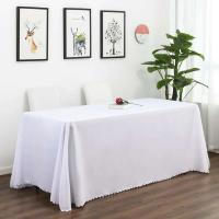 Mantel rectangular blanco de poliéster, utilizado para cumpleaños, bodas, banquetes, decoración de fiestas, mantel para mesa de comedor - details 6