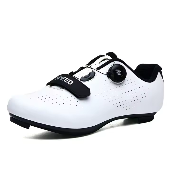 Zapatillas de Ciclismo de Carretera para Hombres y Mujeres Zapatos Planos de Velocidad para Bicicleta de Montaña con Suela de Cuero y Microfibra Novedad - 1